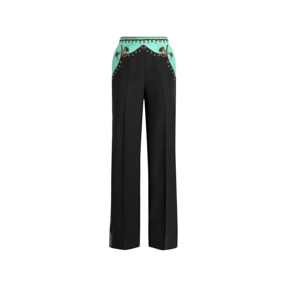 Etro Women Printed Silk Trousers